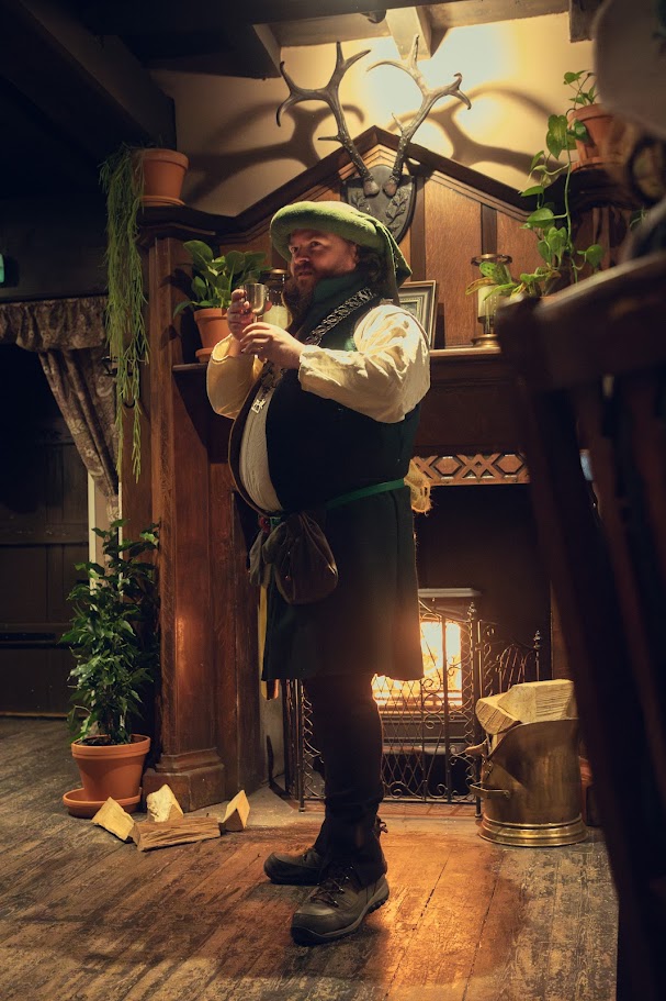 House Crossland Gala - guest standing in the reception room