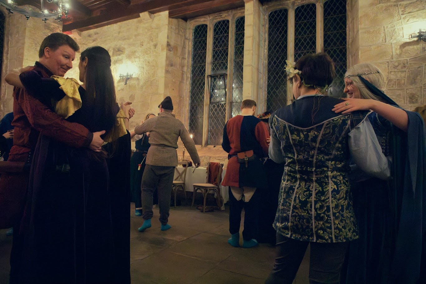 Guests dancing in couples